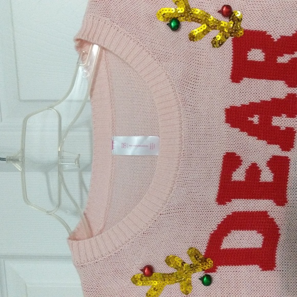 #57.NOBO NO BOUNDARIES UGLY CHRISTMAS SWEATER. SIZE: LARGE - Picture 3 of 7